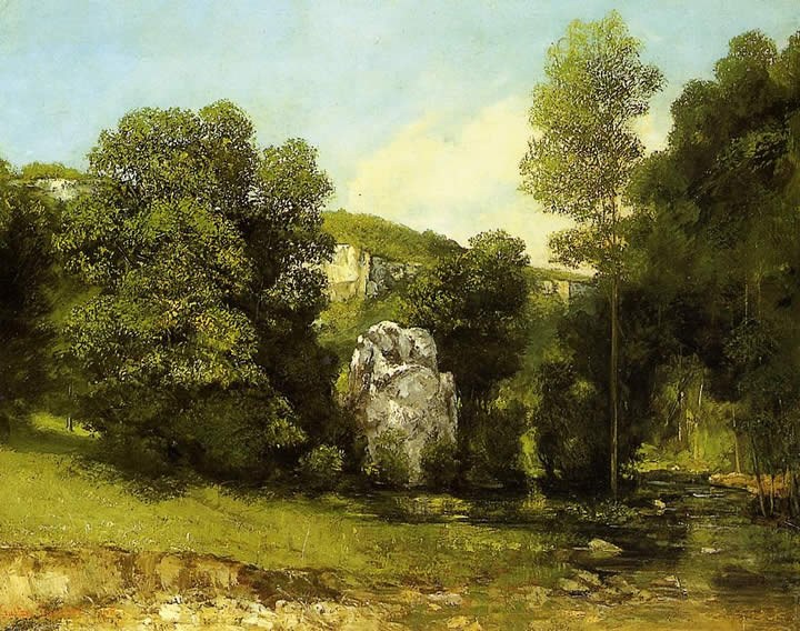 Gustave Courbet La Ruisseau de la Breme